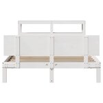vidaXL Cadre de lit avec tête de lit sans matelas blanc 120x190 cm