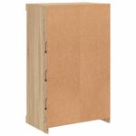 vidaXL Buffet avec lumières LED chêne sonoma 60 5x37x100 cm