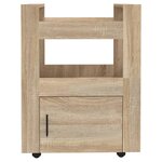 vidaXL Chariot de cuisine Chêne sonoma 60x45x80 cm Bois d'ingénierie