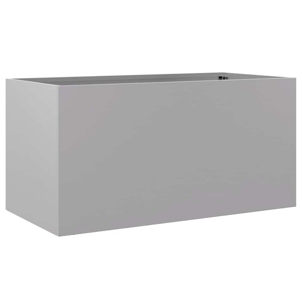 vidaXL Jardinière argenté 62x30x29 cm acier galvanisé