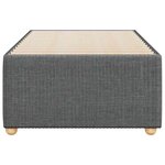 vidaXL Cadre de lit sans matelas gris foncé 90x190 cm tissu