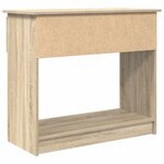 vidaXL Table console avec tiroirs chêne sonoma 85 5x38 5x74 5 cm