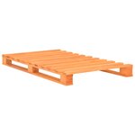 vidaXL Cadre de lit de palette Marron Bois de pin massif 90 x 200 cm