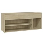 vidaXL Banc à chaussures Chêne sonoma 105x30x45 cm Bois d'ingénierie