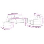 vidaXL Ensemble de canapés 3 Pièces avec coussins jaune velours