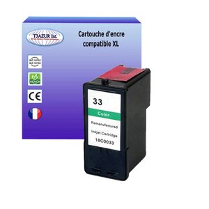 Cartouche compatible avec Lexmark 33 pour Lexmark P6250, P6300, P6350, P900, P910, P915 - Couleur - T3AZUR