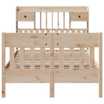 vidaXL Cadre de lit sans matelas 135x190 cm bois de pin massif