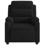 vidaXL Fauteuil inclinable électrique noir velours