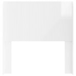 vidaXL Tête de lit Blanc brillant