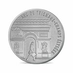 Mini-médaille arc de triomphe et sa cartelette