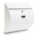 Boite aux lettres mailbox design murale design courrier acier inoxydable blanc