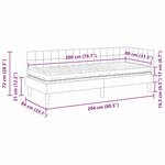 vidaXL Cadre de lit d'angle avec matelas 2 Pièces Jaune Velours