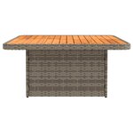 vidaXL Canapé de jardin avec accoudoirs et table relevable 2 Pièce
