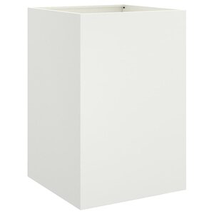 vidaXL Jardinière blanc 52x48x75 cm acier
