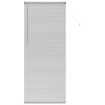 vidaXL Store de Fenêtre avec des rideaux Manuel Argent Aluminium
