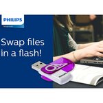 Philips clé usb 2.0 vivid 64 go blanc et violet