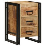 Table de chevet vidaXL 40x35x50 cm en bois de manguier massif