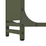 vidaXL Portant de bois chauffage vert olive 90x28x65 cm