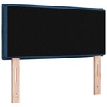 vidaXL Tête de Lit LED Design Lignes Bleue 90 cm Tissu