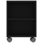 Vidaxl meuble tv noir 120x35x48 cm bois d'ingénierie