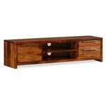 vidaXL Meuble TV Bois massif 120x30x30 cm