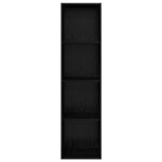 vidaXL Meuble TV mural Chêne noir 37 x 37 x 142.5 cm Bois d'ingénierie