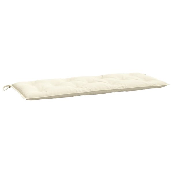 vidaXL Coussin de banc de jardin crème 120x50x7 cm tissu oxford