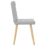 vidaXL Chaises à manger lot de 2 gris nuage tissu