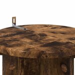 vidaXL Support de Plante 2 Pièces Chêne fumé 29 5 x 29 5 x 60 cm
