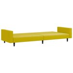 vidaXL Ensemble de canapés 2 Pièces jaune velours