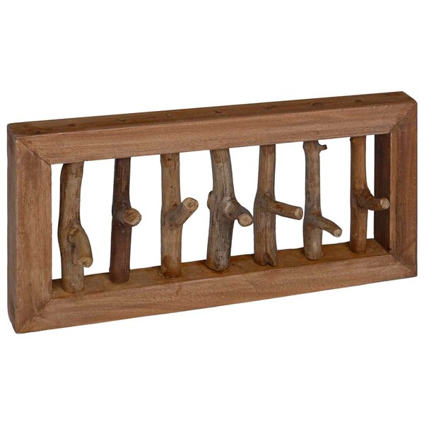 vidaXL Cintre Marron 50 x 11 x 25 cm Bois de Mahogany Massif
