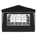 vidaXL Tente de fête pop-up 288 x 288 x 245 cm Noir Tissu Oxford