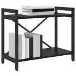 vidaXL Étagère Chêne noir 60 x 30 x 50 cm Bois d'ingénierie