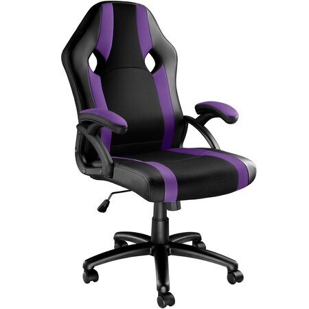 Tectake Chaise gamer GOODMAN - noir/violet