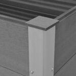vidaXL Lit surélevé de jardin WPC 150x100x54 cm Gris