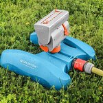 GRÜNTEK Mini arroseur de pelouse avec moteur turbo 378 m²