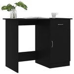 vidaXL Bureau Noir 100x50x76 cm Bois d’ingénierie