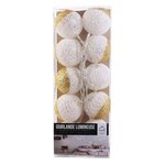 Guirlande lumineuse boules pailletées 10 leds