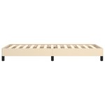 vidaXL Cadre de lit Crème 80 x 200 cm Tissu