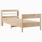 vidaXL Cadre de lit sans matelas 90x190 cm bois de pin massif