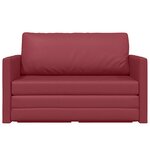 vidaXL Canapé-Lit 110cm Bordeaux Simili cuir