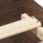 vidaXL Cadre de lit sans matelas chêne marron 120x190 cm