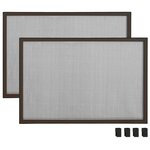 vidaXL Moustiquaire extensible pour fenêtres Marron (100-193)x75 cm