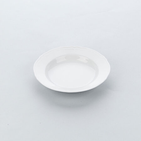 Assiette creuse porcelaine gaufrée prato ø 235 mm - lot de 6 - stalgast - porcelaine x40mm