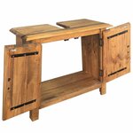 vidaXL Mobilier de salle de bain Bois de pin massif