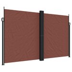 vidaXL Auvent latéral rétractable marron 200x1000 cm