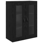 vidaXL Cabinets muraux 2 Pièces Chêne noir 69 5 x 34 x 90 cm