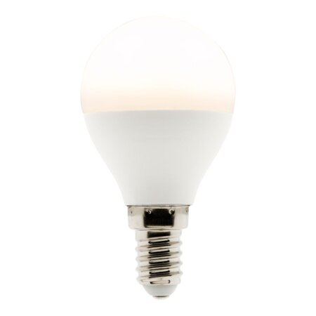 Ampoule LED sphérique E14 - 5.2W - Blanc chaud - 470 Lumen - 2700K - A++ - Zenitech