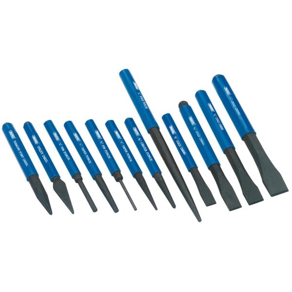 Draper Tools Ensemble de burins et de poinçon 12 pièces 26557