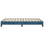vidaXL Cadre de lit sans matelas bleu foncé 120x190 cm velours